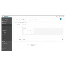 product by category tab with slider