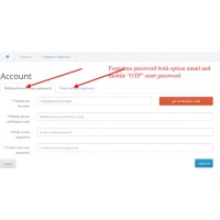 forgotten password using telephone otp