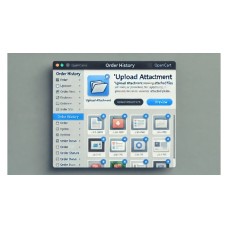 Order Attachments in admin and customer History with email